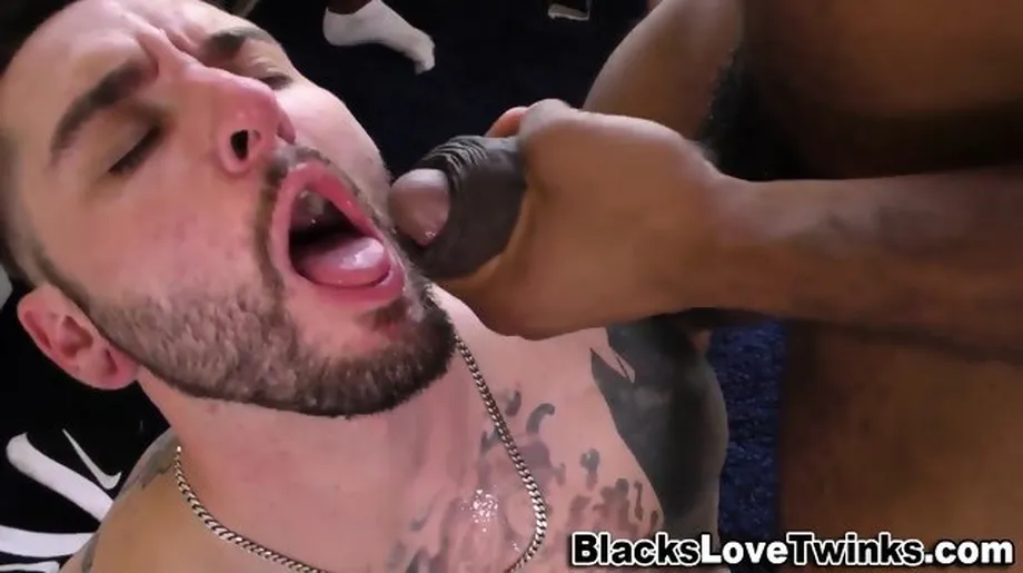 Blowing hunk black guy